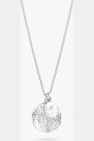 Dower & Hall Pearlicious Disc and Pearl Pendant Necklace
