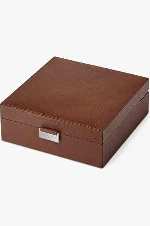 ASPINAL OF LONDON Reporter Four Piece Leather Watch Box