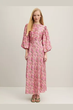 L.K. Bennett Lois Floral Print Balloon Sleeve Maxi Dress