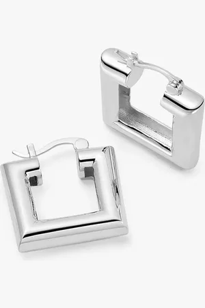 Daisy London Daisy x Polly Sayer Chubby Square Hoop Earrings