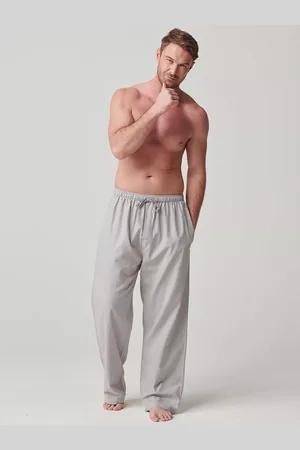 British Boxers Herringbone Cotton Twill Pyjama Trousers