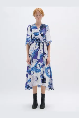 INWEAR Elita Belted Maxi Wrap Dress
