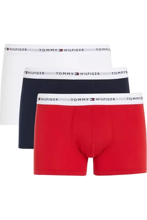 Tommy Hilfiger Essential Logo Waistband Trunks, Pack of 3