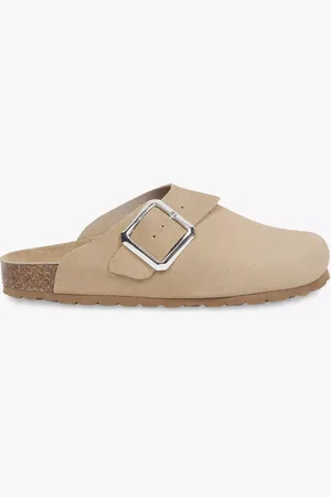 CELTIC & CO. Suede Buckle Clogs