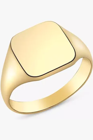 IBB Personalised 9ct Unisex Square Signet Ring