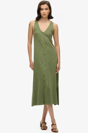 Superdry Beach Jersey Midi Vest Dress