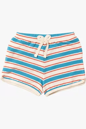 Little Green Radicals Baby Organic Cotton Blend Stripe Run Around Shorts