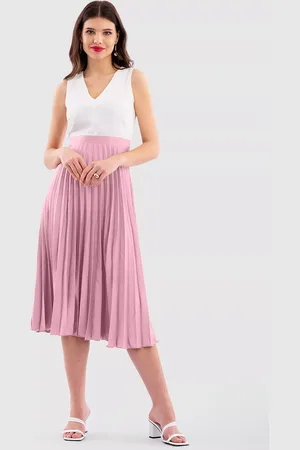 Closet Pleated Midi Skirt