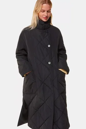 Whistles Alice Longline Quilted Coat