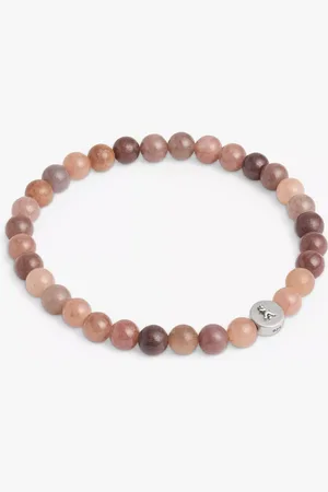 Coach Unisex Dyed Jade Beaded Stretch Bracelet