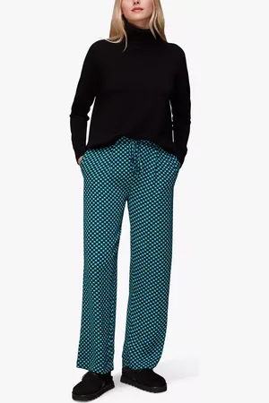 Whistles Pippa Sun Check Print Trousers