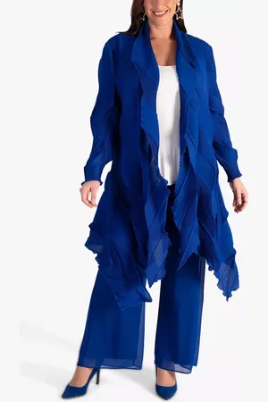 Chesca Pleated Longline Shrug