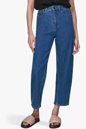 Whistles Barrel Leg High Rise Jeans