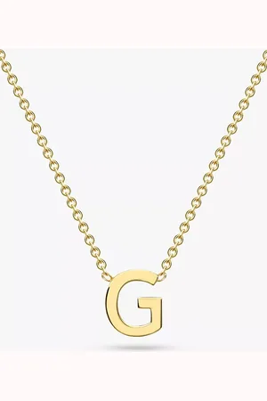 IBB 9ct Yellow Gold Initial Necklace