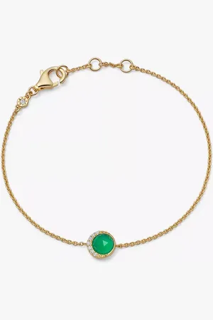 ASTLEY CLARKE Chalcedony & White Sapphire Luna Chain Bracelet