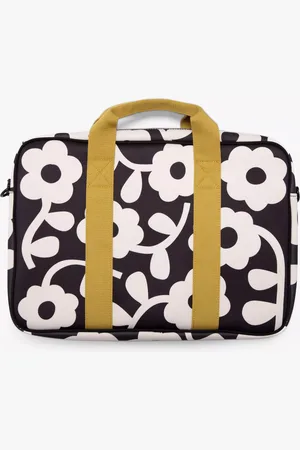 Caroline Gardner Monochrome Bloom Laptop Bag