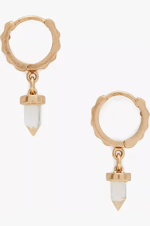 AllSaints Prism Crystal Huggie Drop Earrings