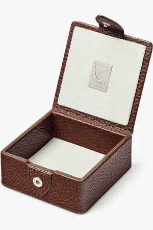 ASPINAL OF LONDON Small Stud Pebble Leather Box