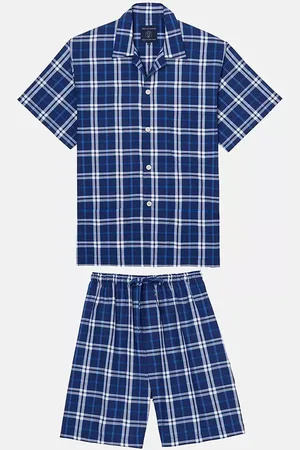 British Boxers Chester Crisp Cotton Check Short Pyjama Set
