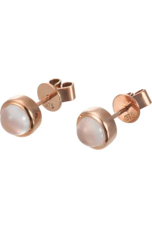 London Road 9ct Rose Gold Bubble Stud Earrings