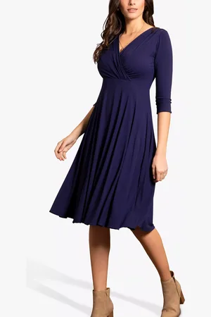 Alie Street Annie Wrap Over Bodice Midi Dress