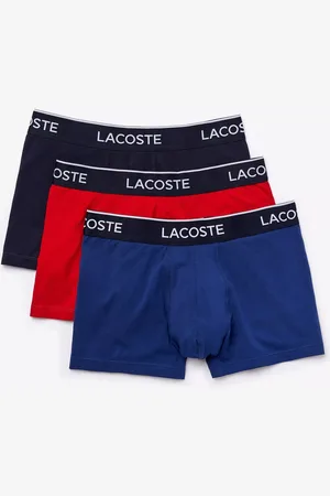 Lacoste Plain Colour Trunks, Pack of 3