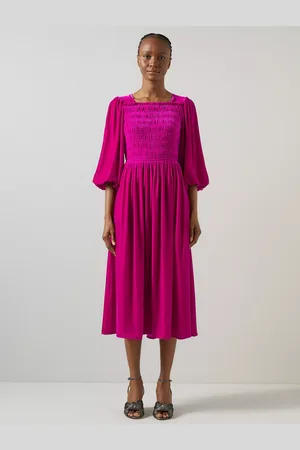 L.K. Bennett Callista Smock Velvet Dress