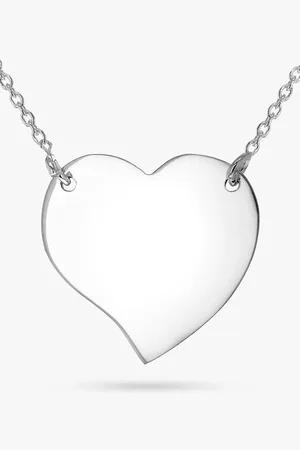 IBB Personalised Sterling Drawn Heart Necklace