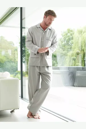 British Boxers Herringbone Cotton Twill Pyjama Set
