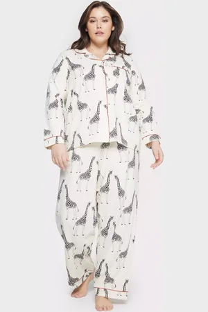 Chelsea Peers Curve Organic Cotton Giraffe Pyjama Set