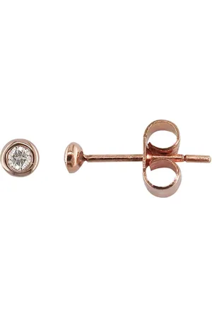 London Road 9ct Gold Portobello Raindrop Diamond Stud Earrings