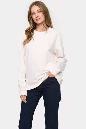 Saint Tropez Fanile Embroidered Loose Fit Sweatshirt