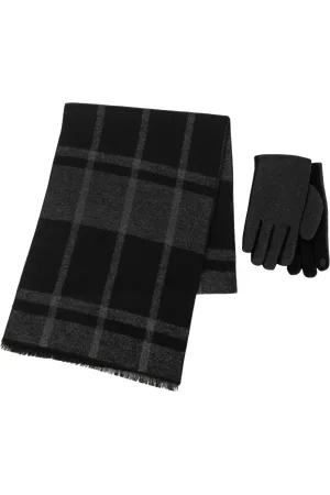 Totes Wool Blend Scarf & Thermal Lined Gloves Set