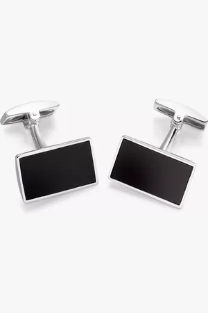 Hoxton Ebony Wood Rectangle Cufflinks