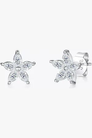 JOOLS by Jenny Brown Marquise Cubic Zirconia Flower Stud Earrings