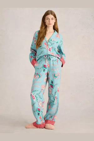 White Stuff Nina Print Organic Cotton Blend Pyjama Bottoms