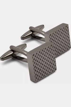 Moss Gunmetal Textured Cufflinks