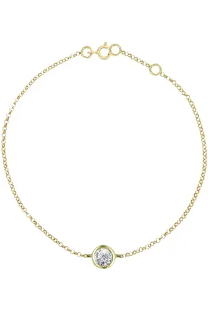 London Road 9ct Gold Portobello Raindrop Diamond Bracelet