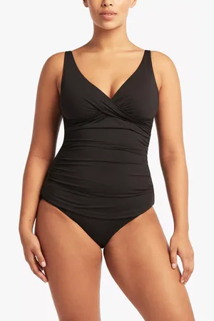 SEA LEVEL Essentials Cross Front Tankini Top