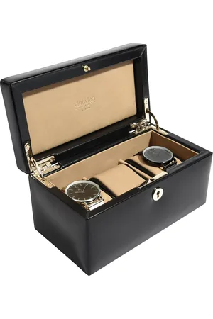 Dulwich Designs Windsor Leather 3 Piece Watch Box