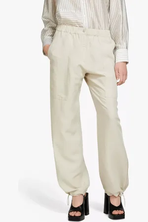 Sisley Linen Blend Cargo Trousers