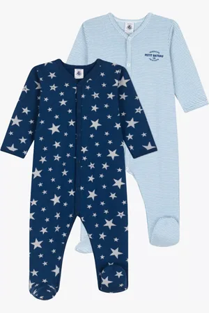Petit Bateau Baby Pinstripe Pyjamas, Pack of 2