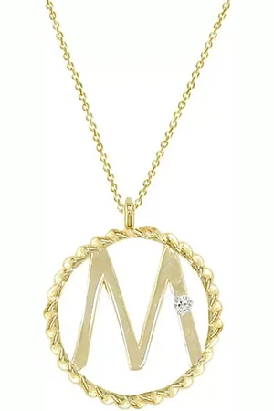 London Road 9ct Gold Diamond Initial Pendant Necklace