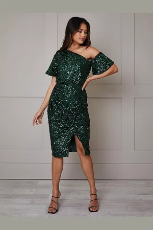 Chi Chi London Sequin Midi Dress