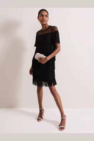 Phase Eight Viola Fringe Mini Dress