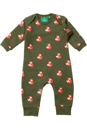 Little Green Radicals Baby Fox Romper Playsuit