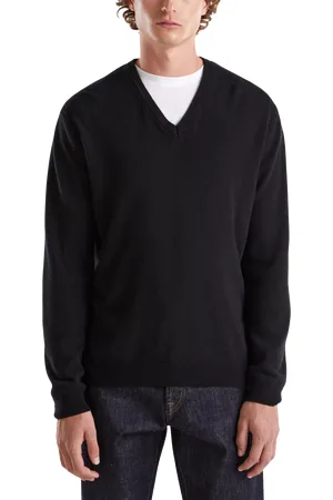 Benetton Pure Merino Wool V-Neck Jumper