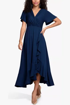 Alie Street Waterfall Maxi Wrap Dress