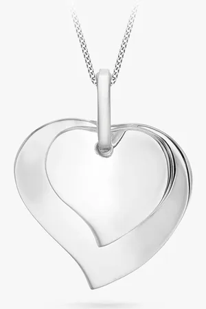 IBB Personalised Sterling Double Heart Necklace