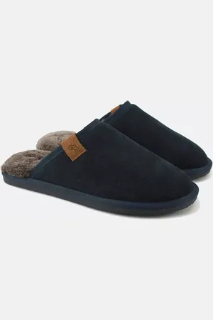 British Boxers Sheepskin & Suede Slippers